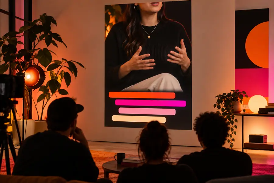 Illustrative caption editing view for on-screen speech